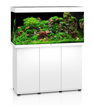 Juwel Rio 350 białe HeliaLux Spectrum akwarium z szafką