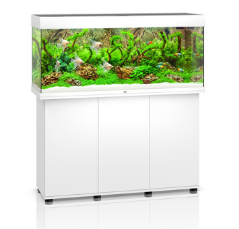 Juwel Rio 240 białe HeliaLux Spectrum (2x belka) akwarium z szafką